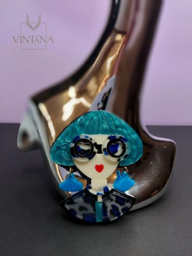 Iris Apfel kitűző